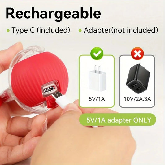 Balle électronique interactive rechargeable pour chat