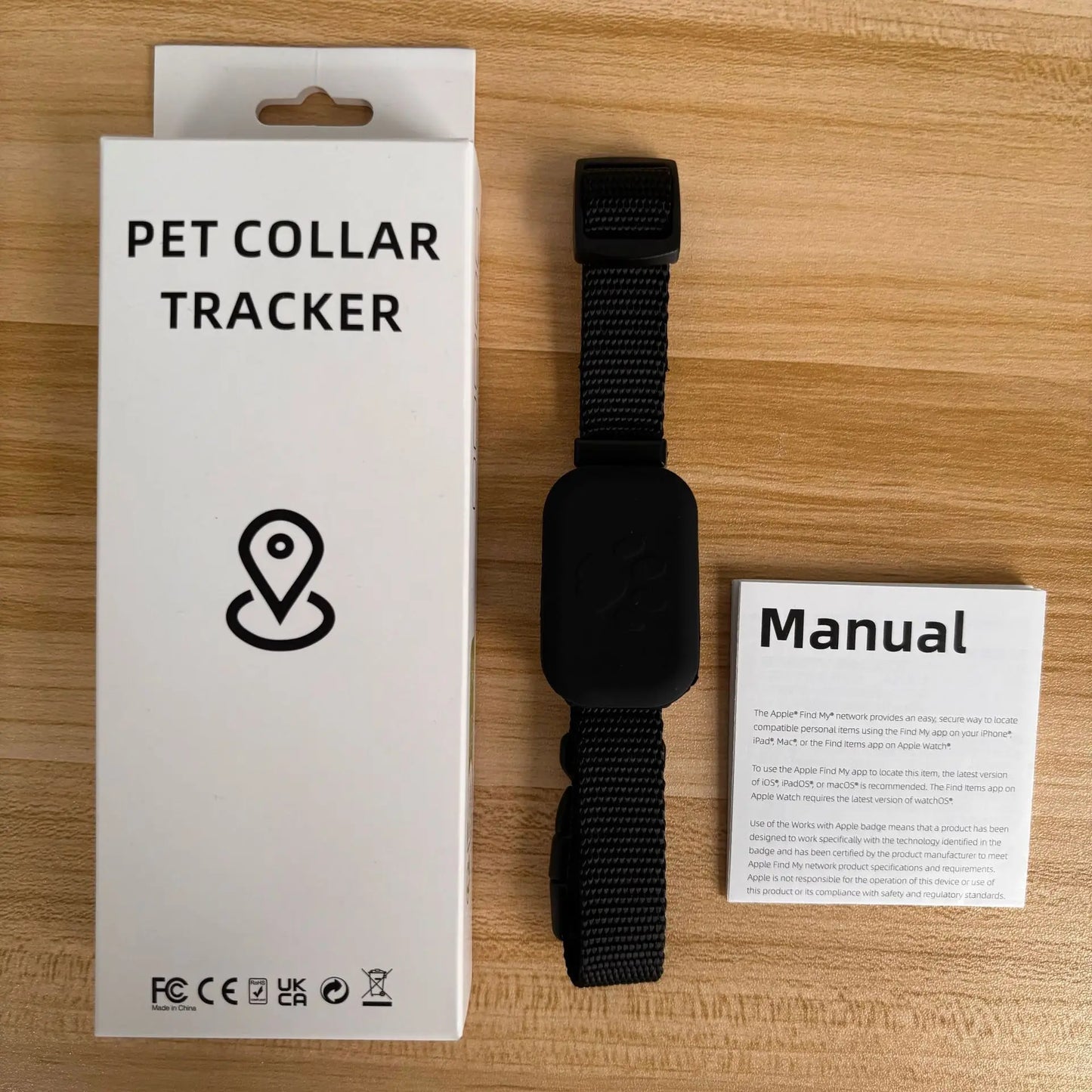 Traceur GPS waterproof Apple Find My — alerte mouvement pour chat
