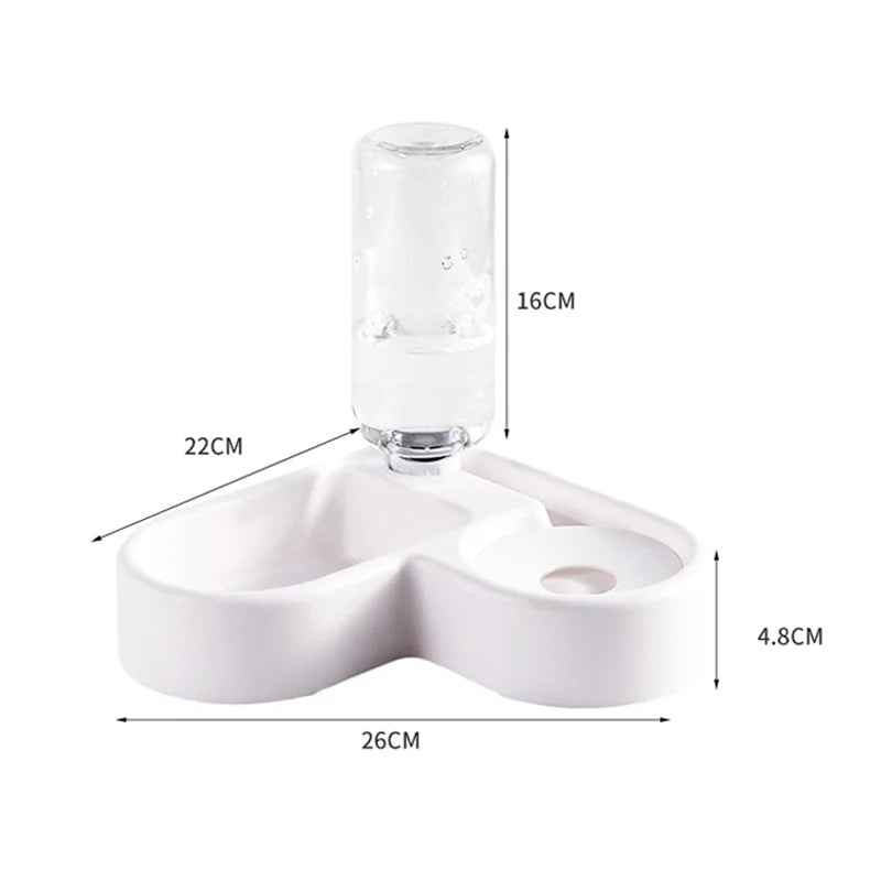 Gamelle double pour chat eau et nourriture