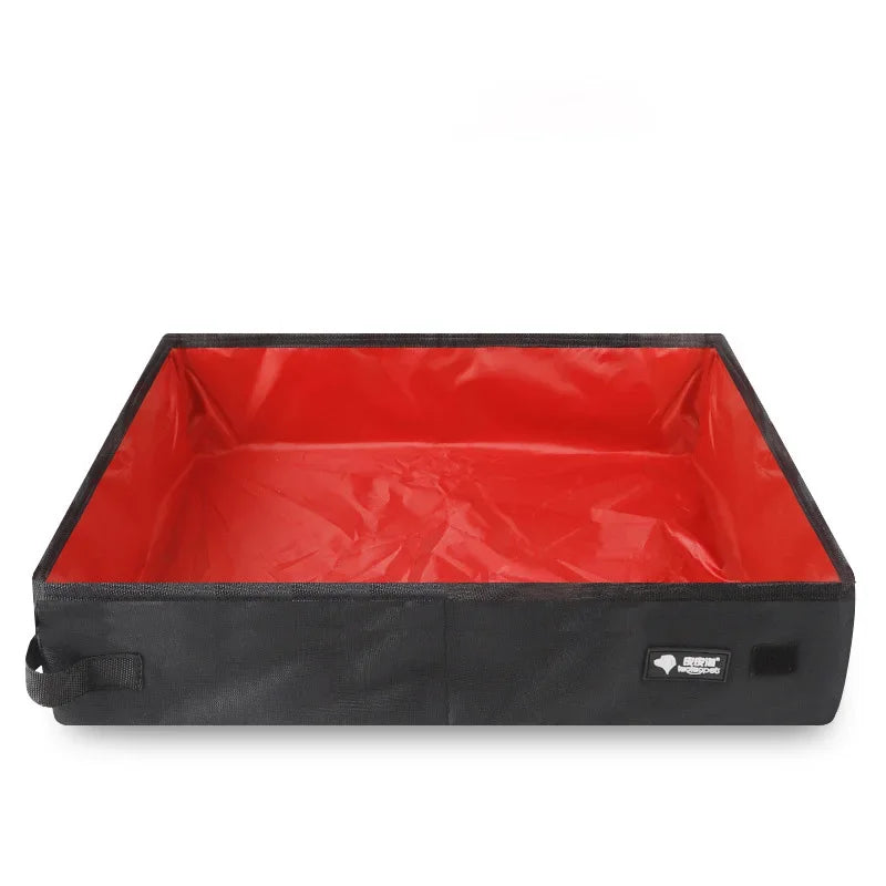 Litière pliable de voyage imperméable — nylon compact