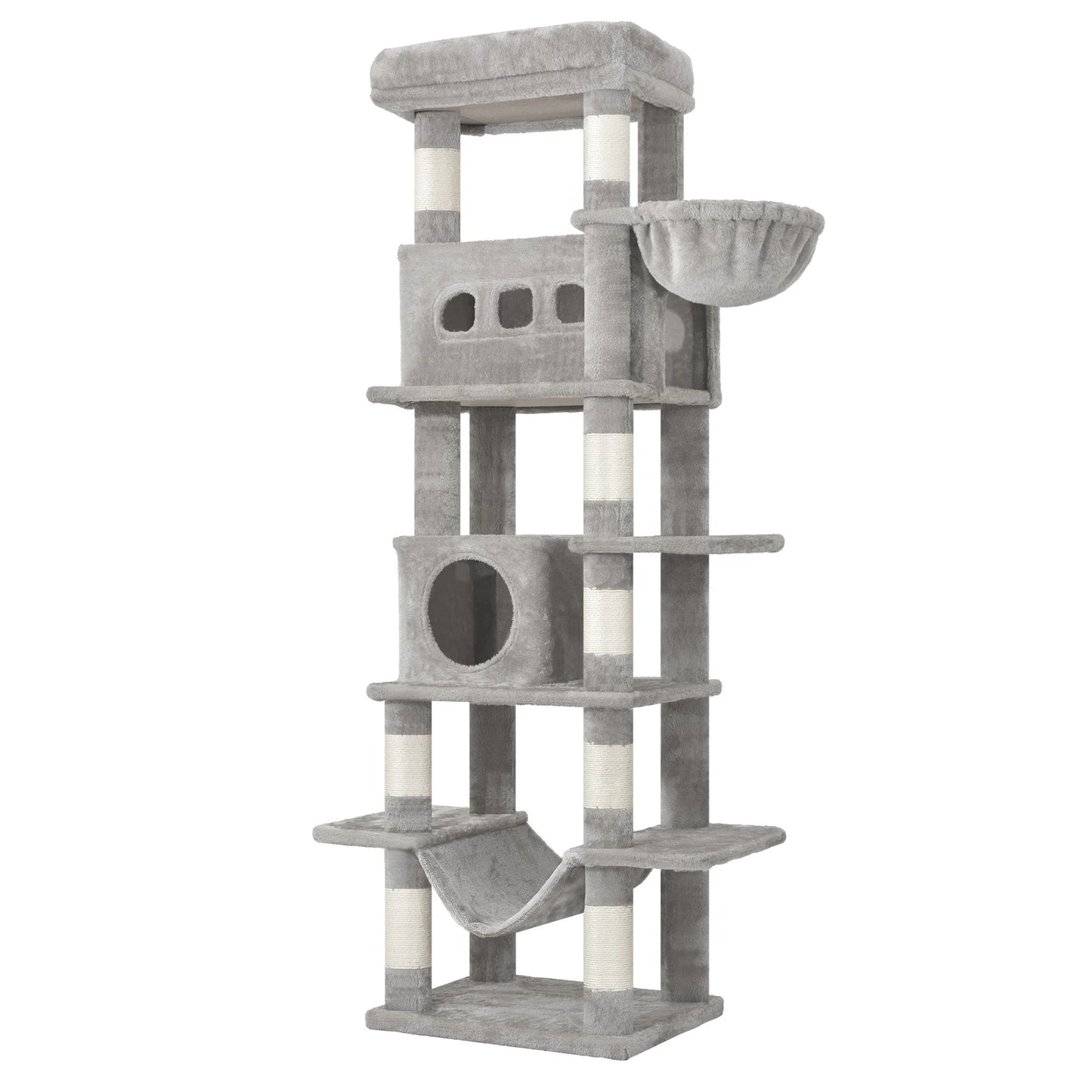 Arbre à chat XXL 170 cm — multi-plateformes pour grandes races