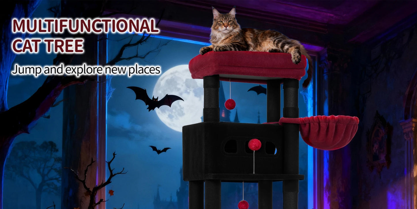Arbre à chat XXL 170 cm — multi-plateformes pour grandes races