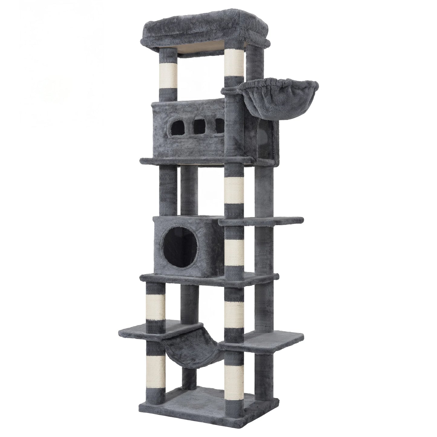 Arbre à chat XXL 170 cm — multi-plateformes pour grandes races