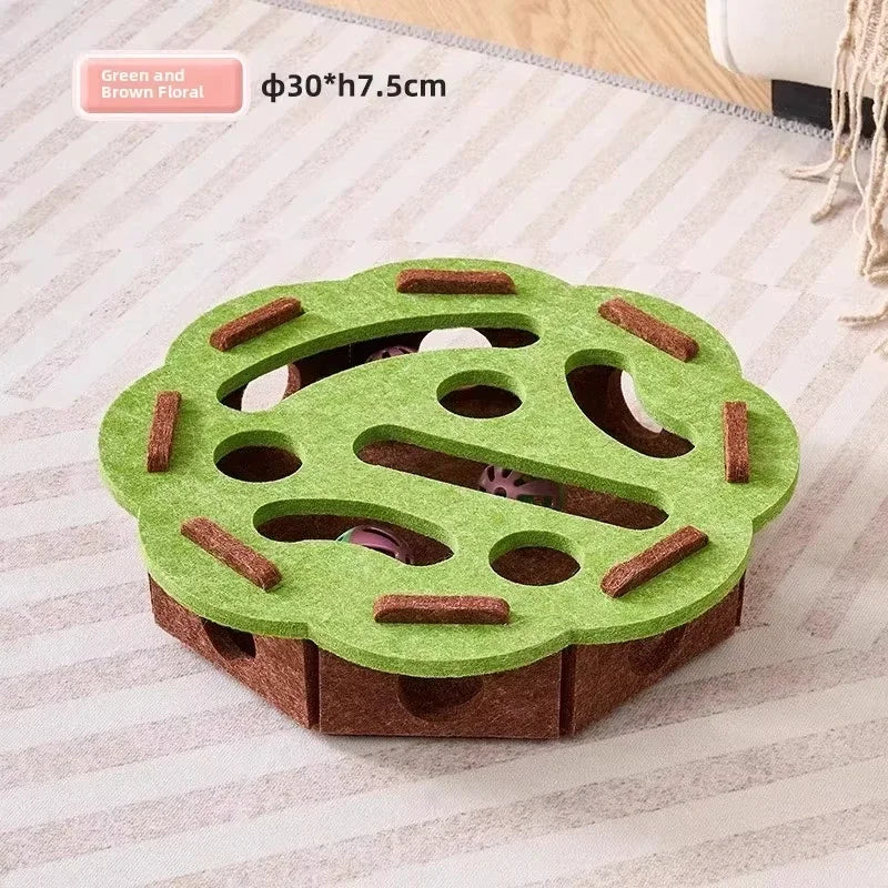 Boîte puzzle en feutrine pour chat