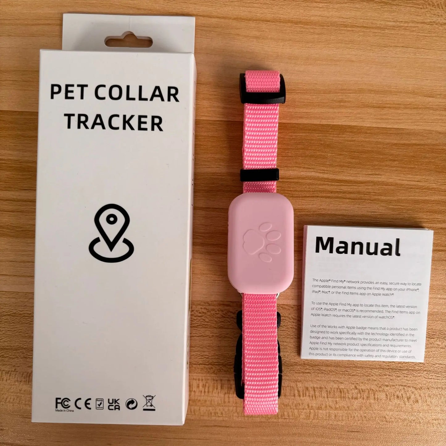 Traceur GPS waterproof Apple Find My — alerte mouvement pour chat