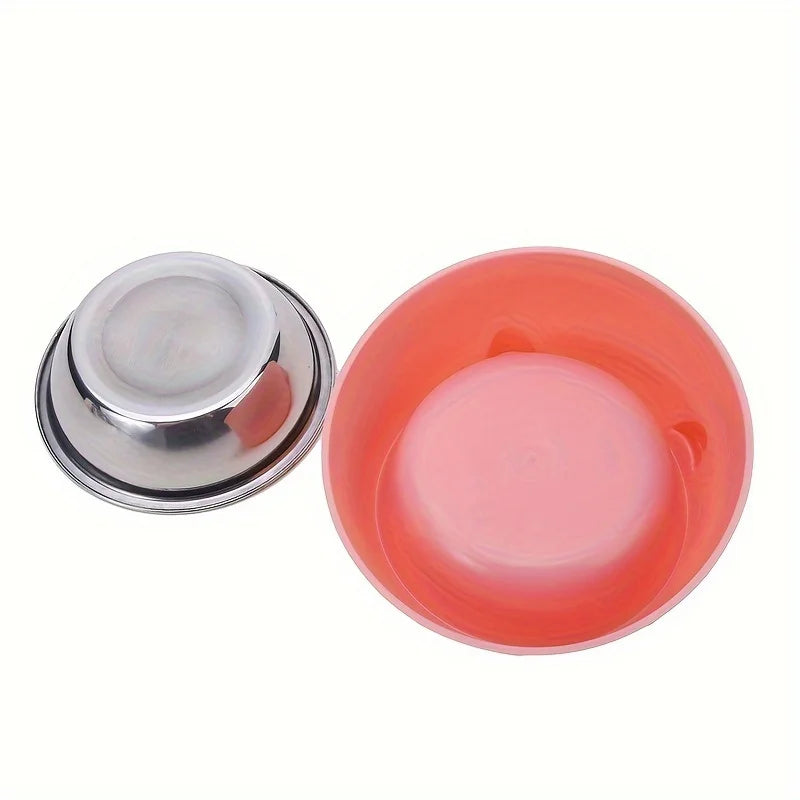 Gamelle inclinée oreilles de chat en inox — protection cervicale 400ml