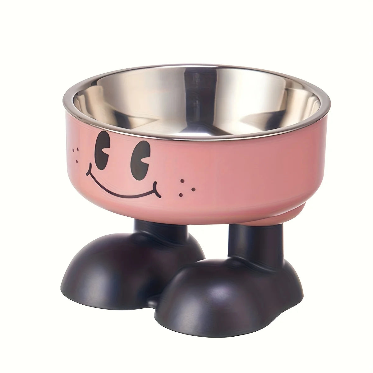 Gamelle surélevée en inox anti-débordement — pour chats et chiens
