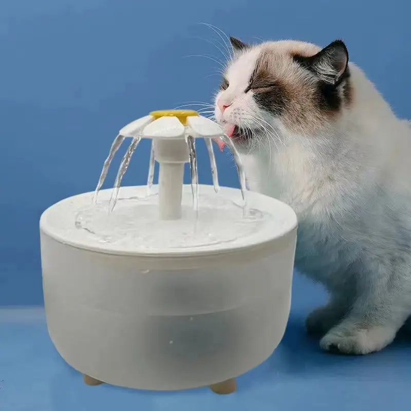 Fontaine à eau silencieuse pour chat 1,2 L