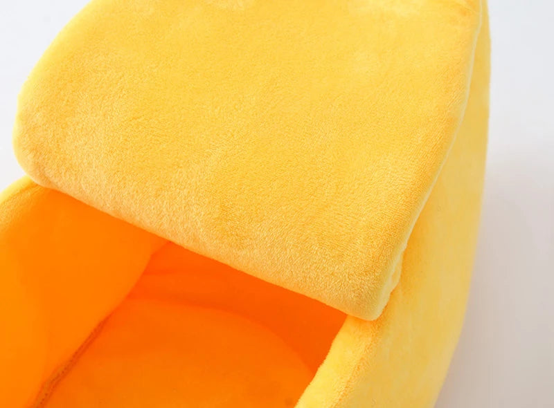 Lit banane moelleux pour chat — la cachette tendance