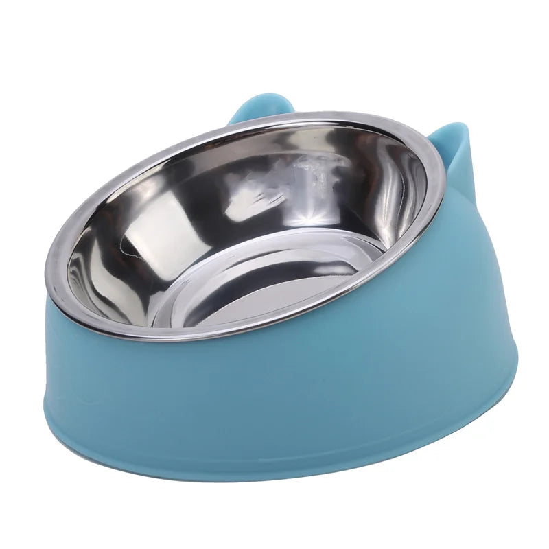Gamelle inclinée en inox pour chat — pack de 1, 2 ou 5