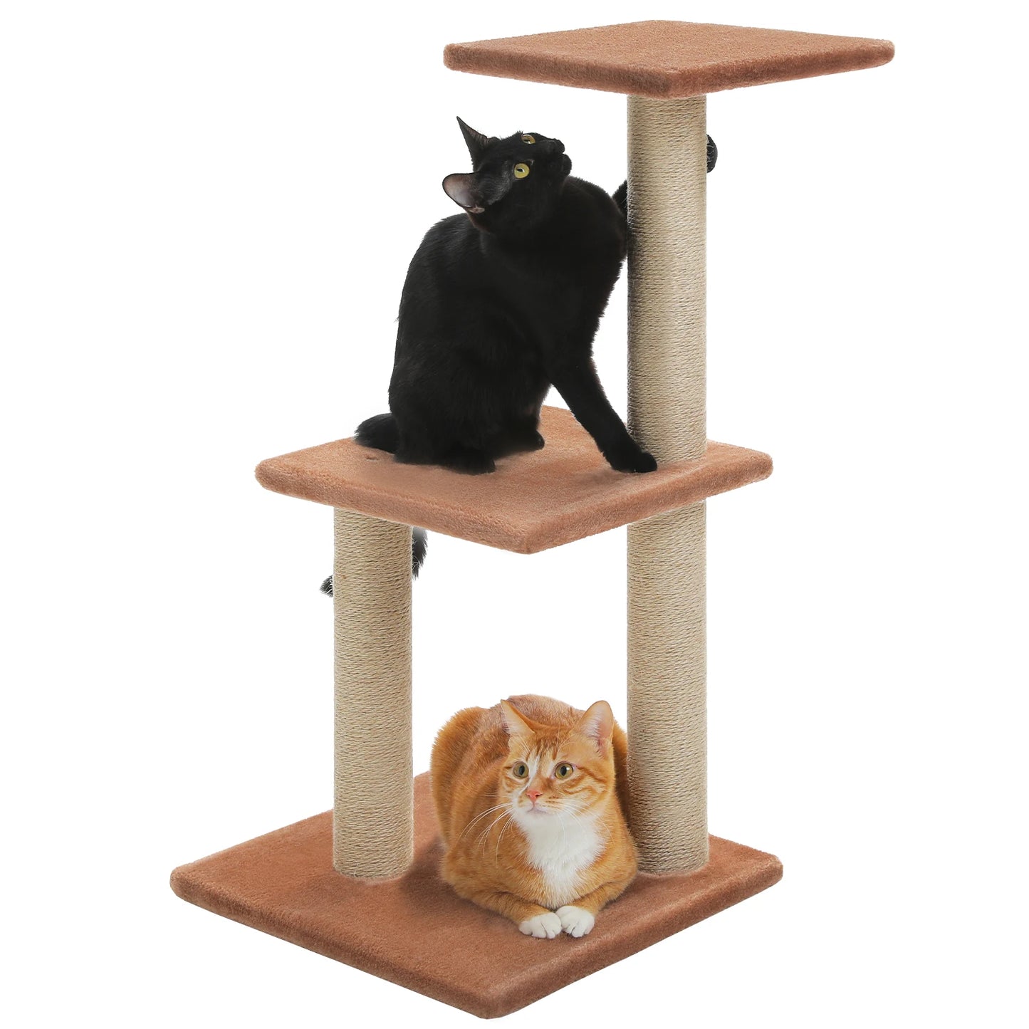 Arbre à chat 73 cm — hamac & griffoirs sisal pour chat d'intérieur