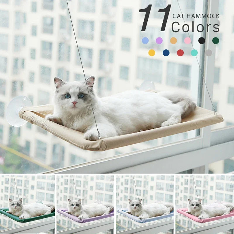 Hamac fenêtre renforcé pour chat — jusqu'à 20 kg