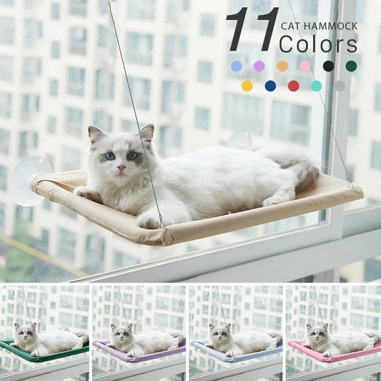 Hamac fenêtre renforcé pour chat — jusqu'à 20 kg