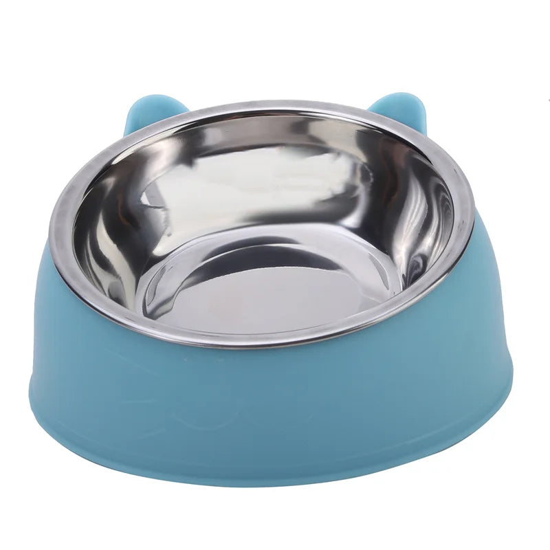 Gamelle inclinée en inox pour chat — pack de 1, 2 ou 5