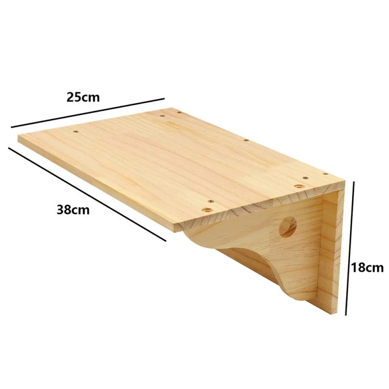 Étagères murales en bois pour chat — griffoir sisal modulable