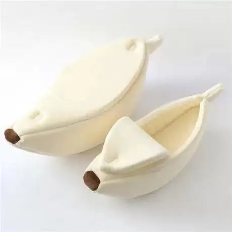 Lit banane moelleux pour chat — la cachette tendance