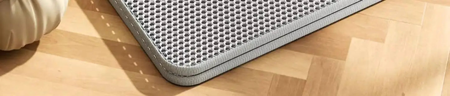 Tapis de litière double couche imperméable — anti-débordement pour chat
