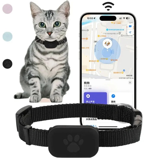 Traceur GPS waterproof Apple Find My — alerte mouvement pour chat
