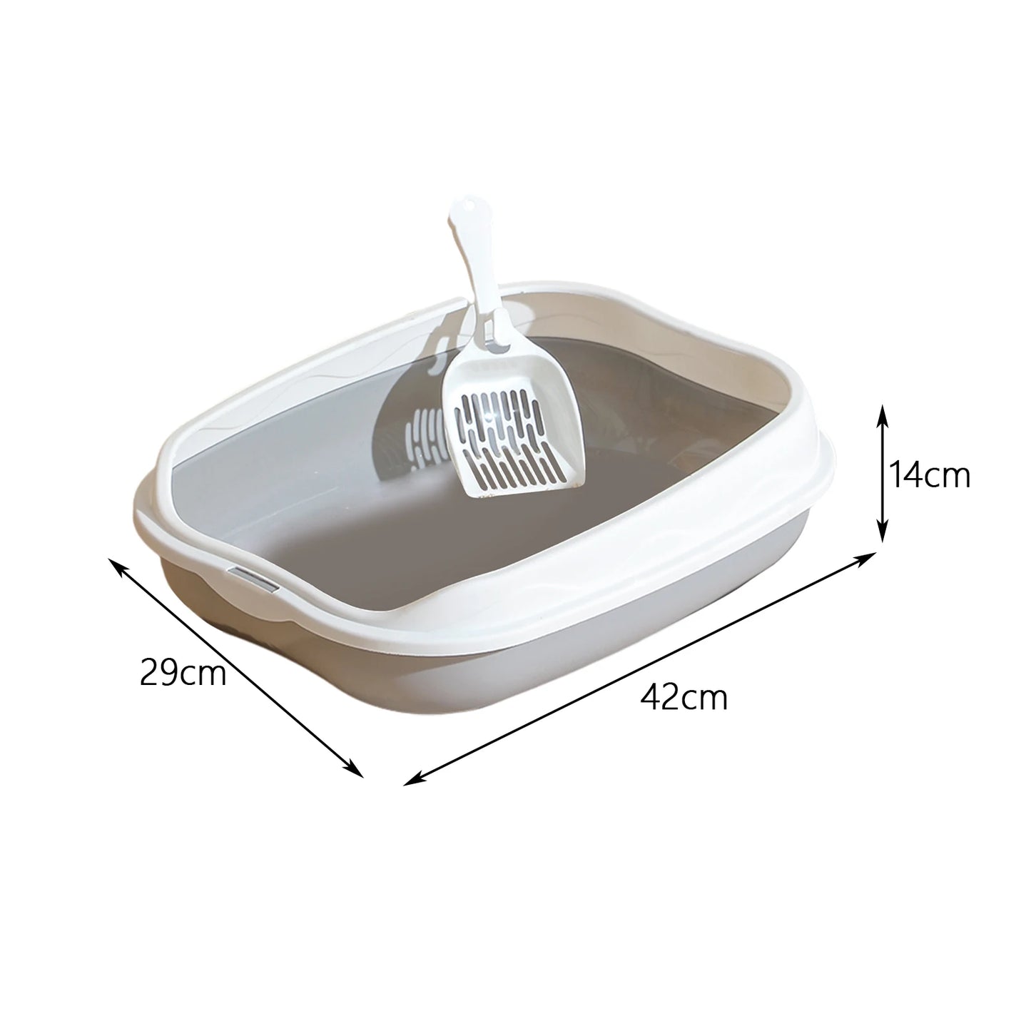 Litière portable semi-fermée — couvercle amovible pour chat et lapin