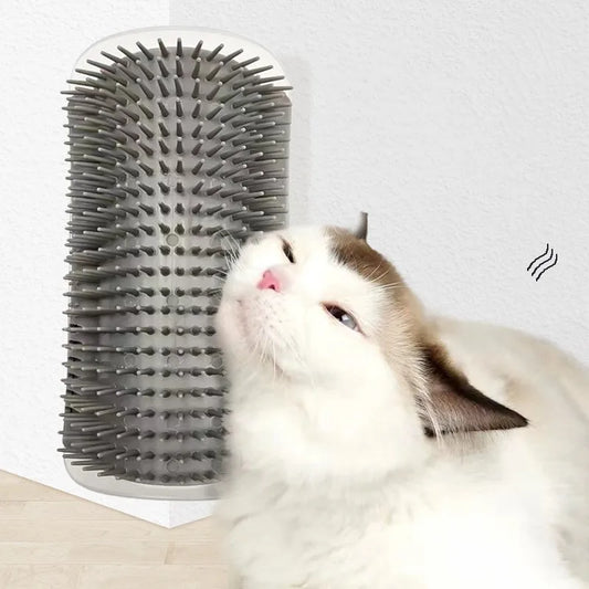 Brosse d'angle auto-massage pour chat