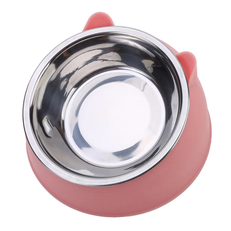 Gamelle inclinée en inox pour chat — pack de 1, 2 ou 5