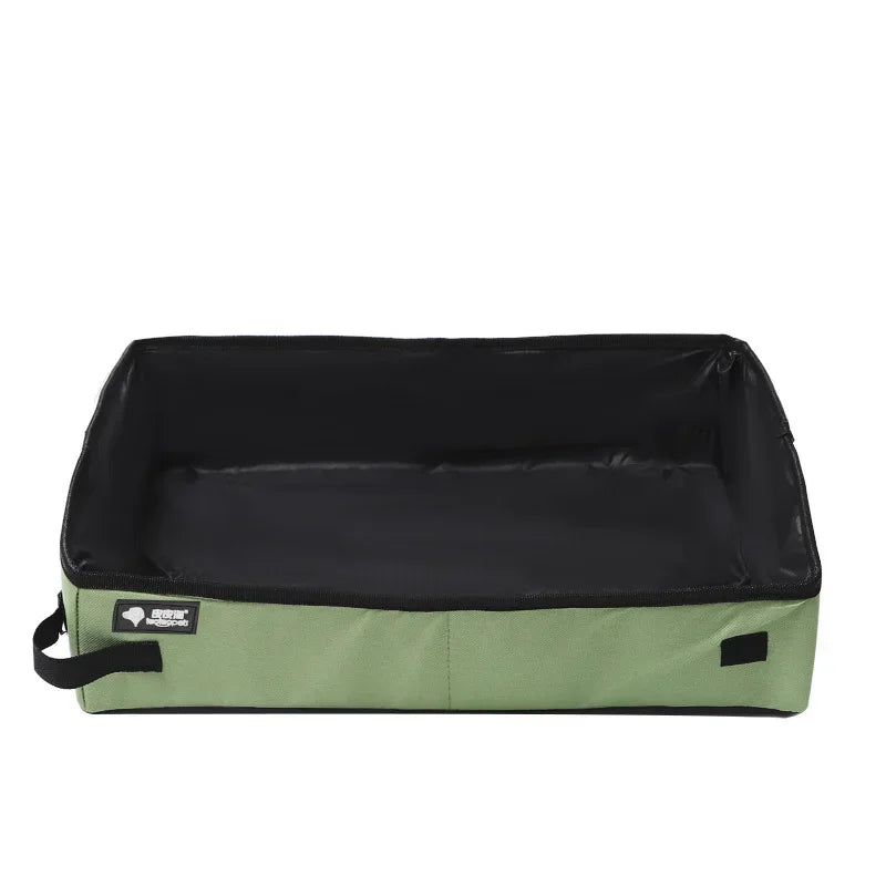 Litière pliable de voyage imperméable — nylon compact