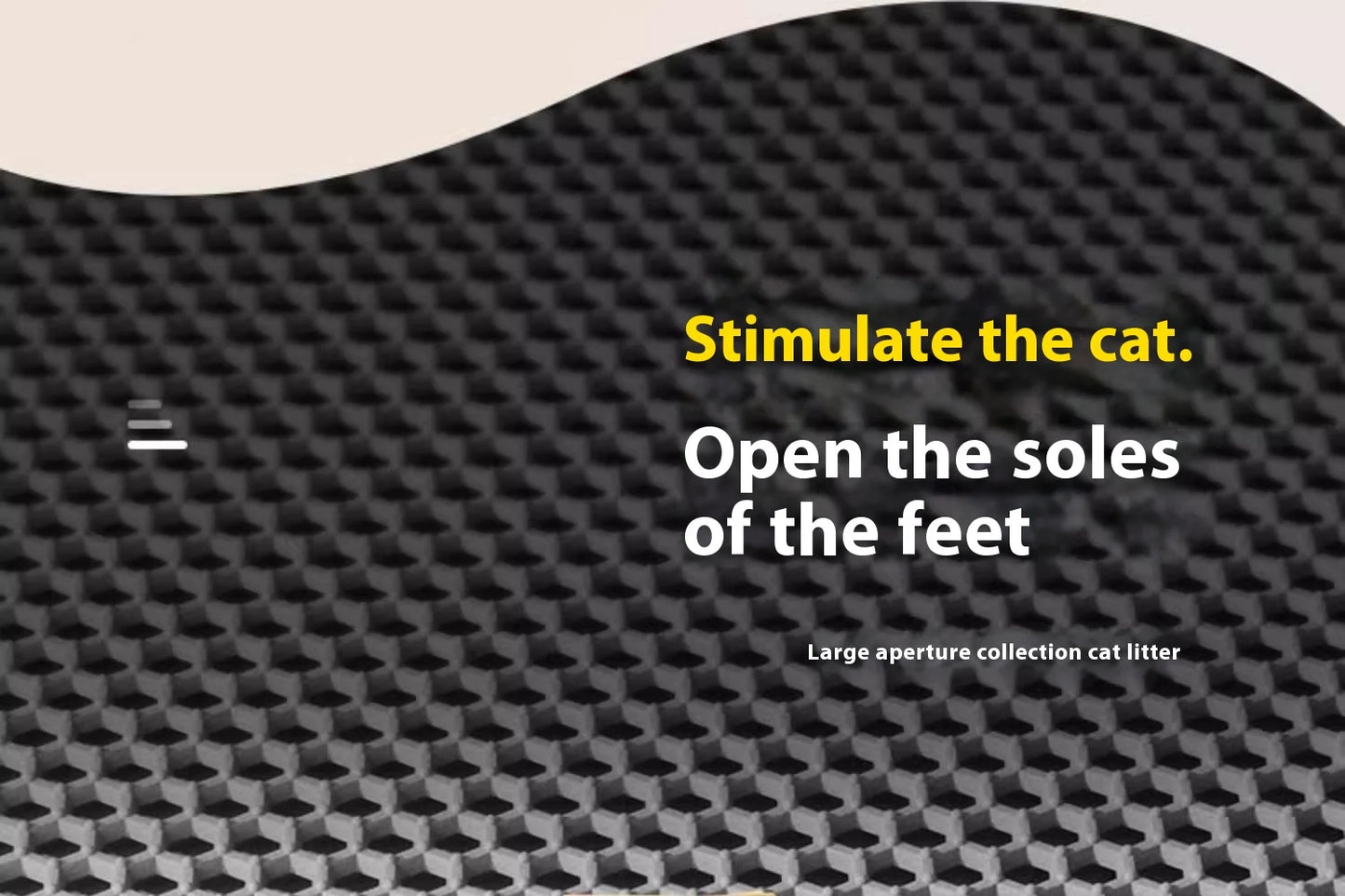 Tapis de litière double couche imperméable — anti-débordement pour chat