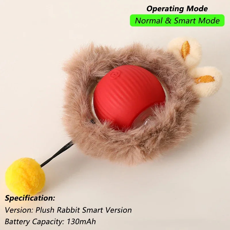 Balle électronique interactive rechargeable pour chat