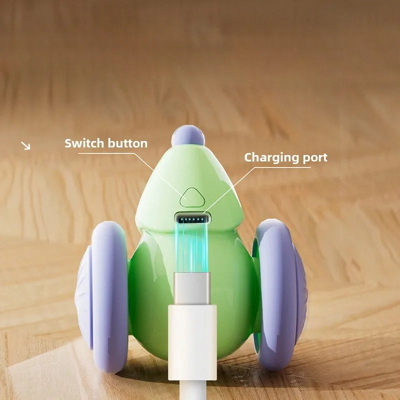 Voiture-souris électrique rechargeable — jouet interactif pour chat