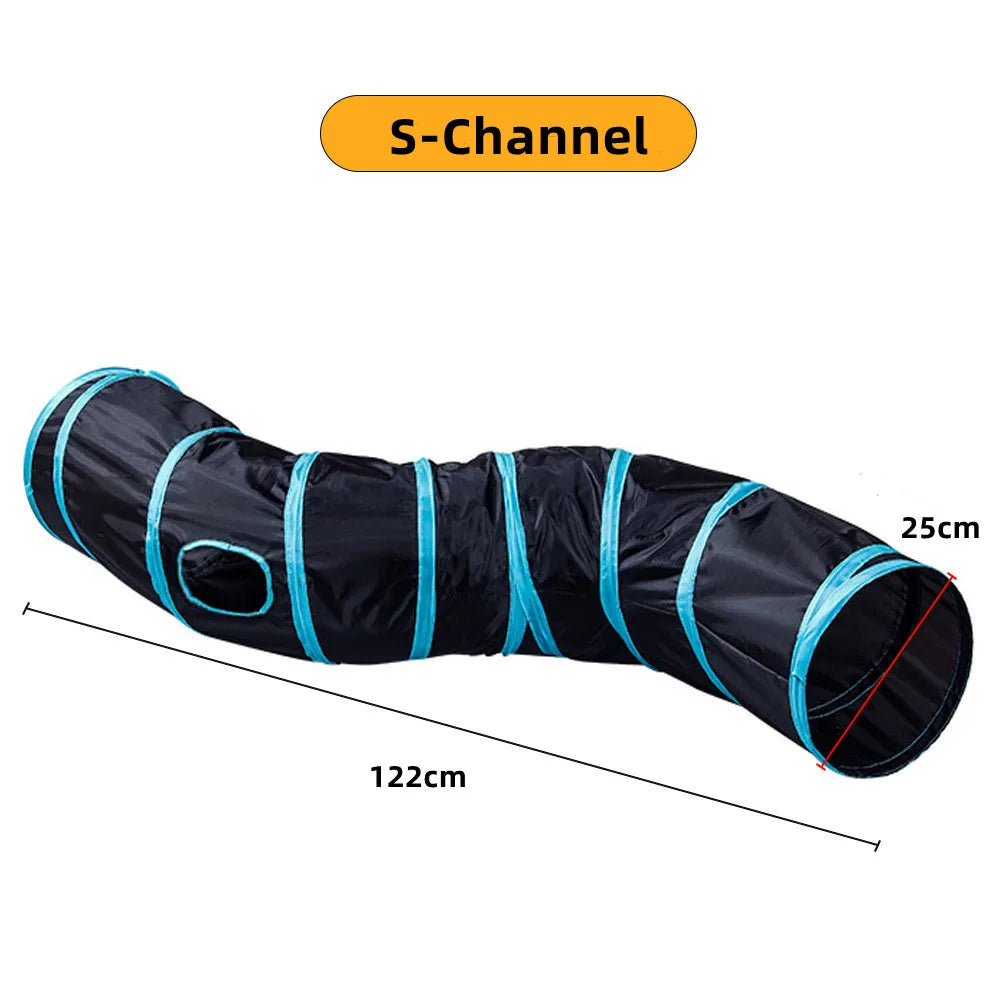 Tunnel de jeu pliable pour chat