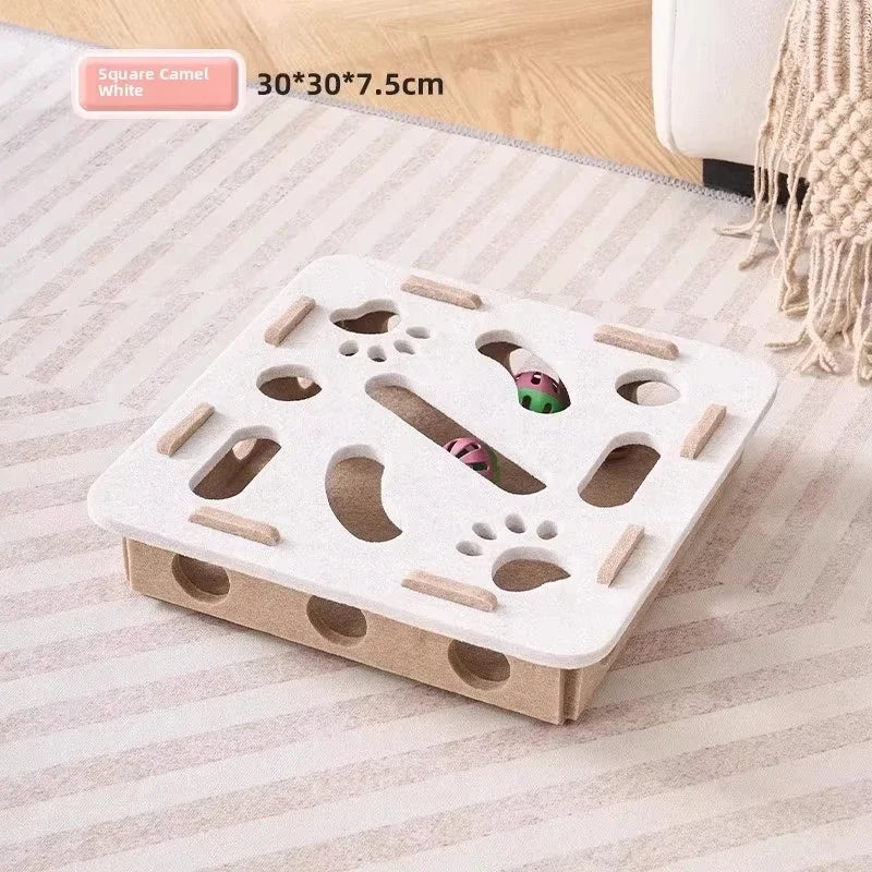 Boîte puzzle en feutrine pour chat