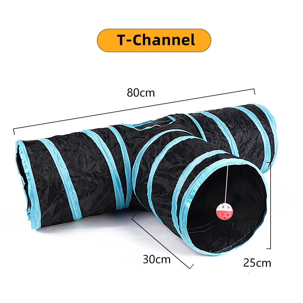 Tunnel de jeu pliable pour chat