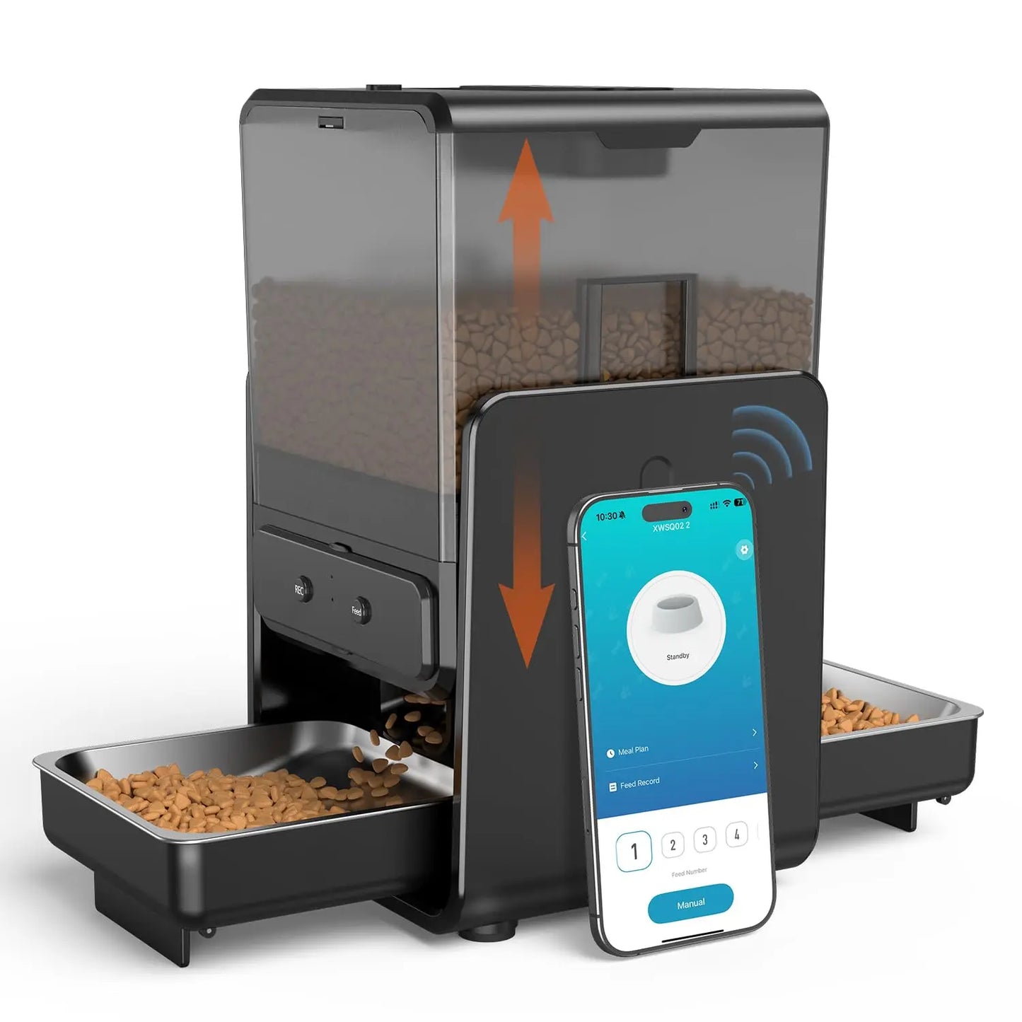 Distributeur automatique WiFi 5G double bol — 5L pour 2 chats