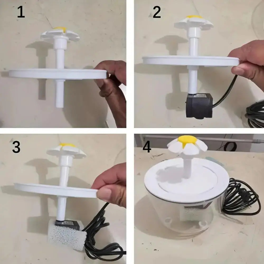 Fontaine à eau silencieuse pour chat 1,2 L