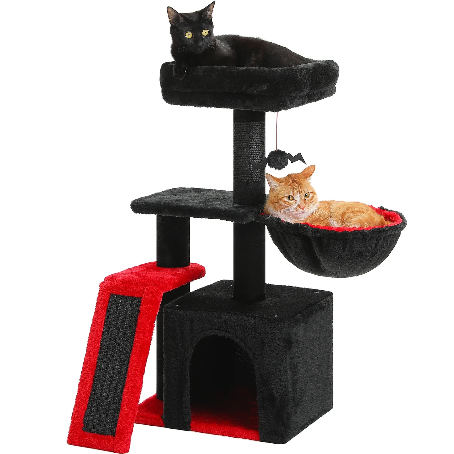 Arbre à chat 73 cm — hamac & griffoirs sisal pour chat d'intérieur