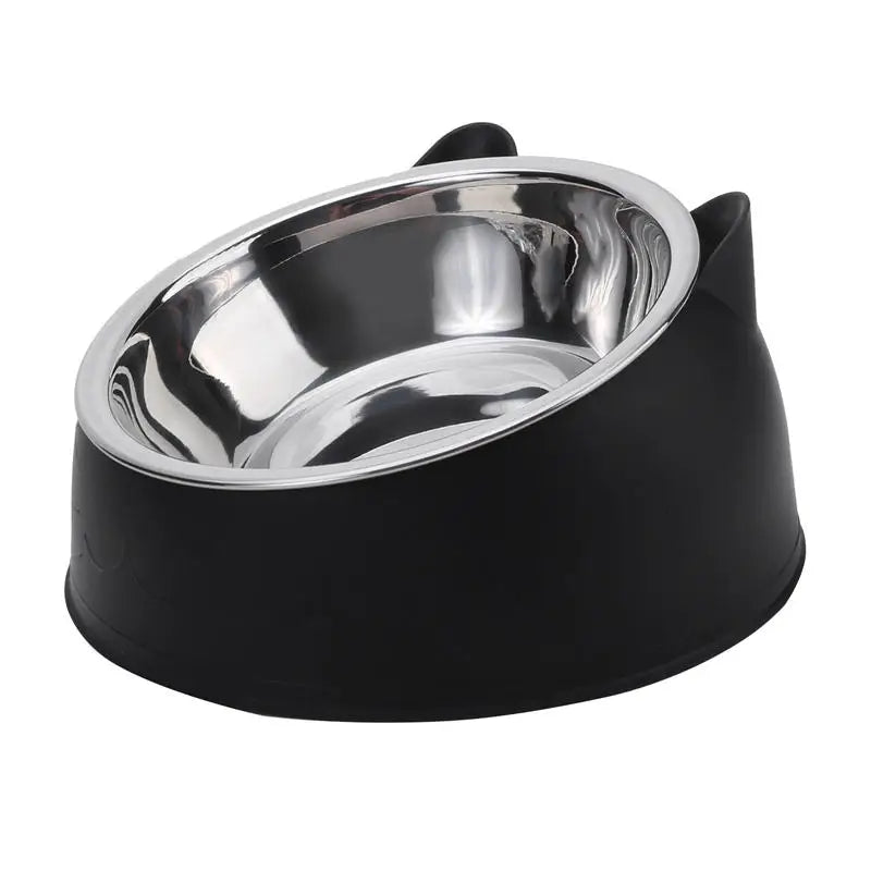 Gamelle inclinée en inox pour chat — pack de 1, 2 ou 5