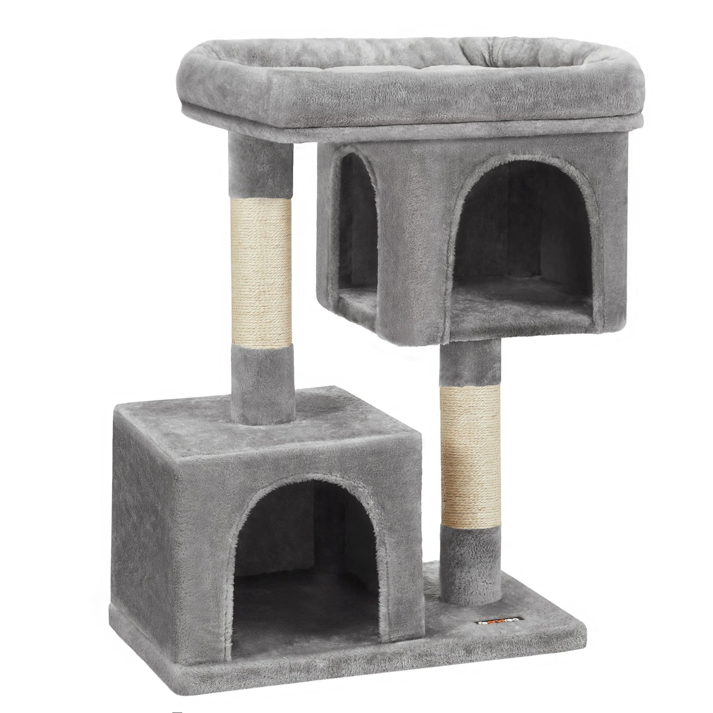 Arbre à chat Feandrea 84 cm — 2 niches et griffoir