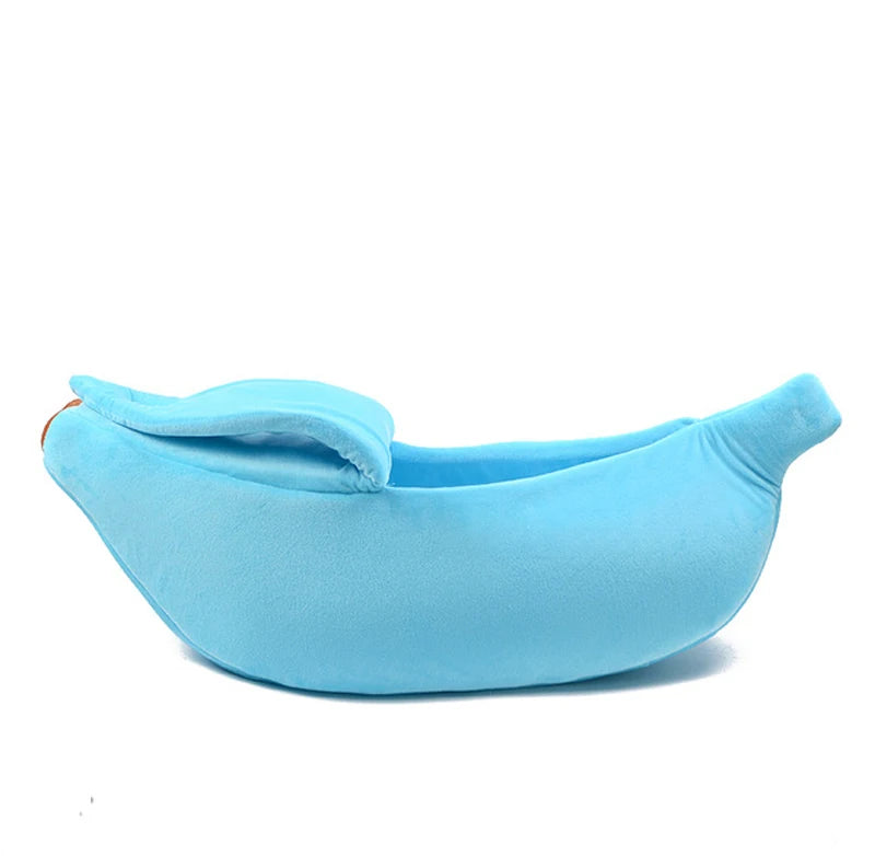 Lit banane moelleux pour chat — la cachette tendance