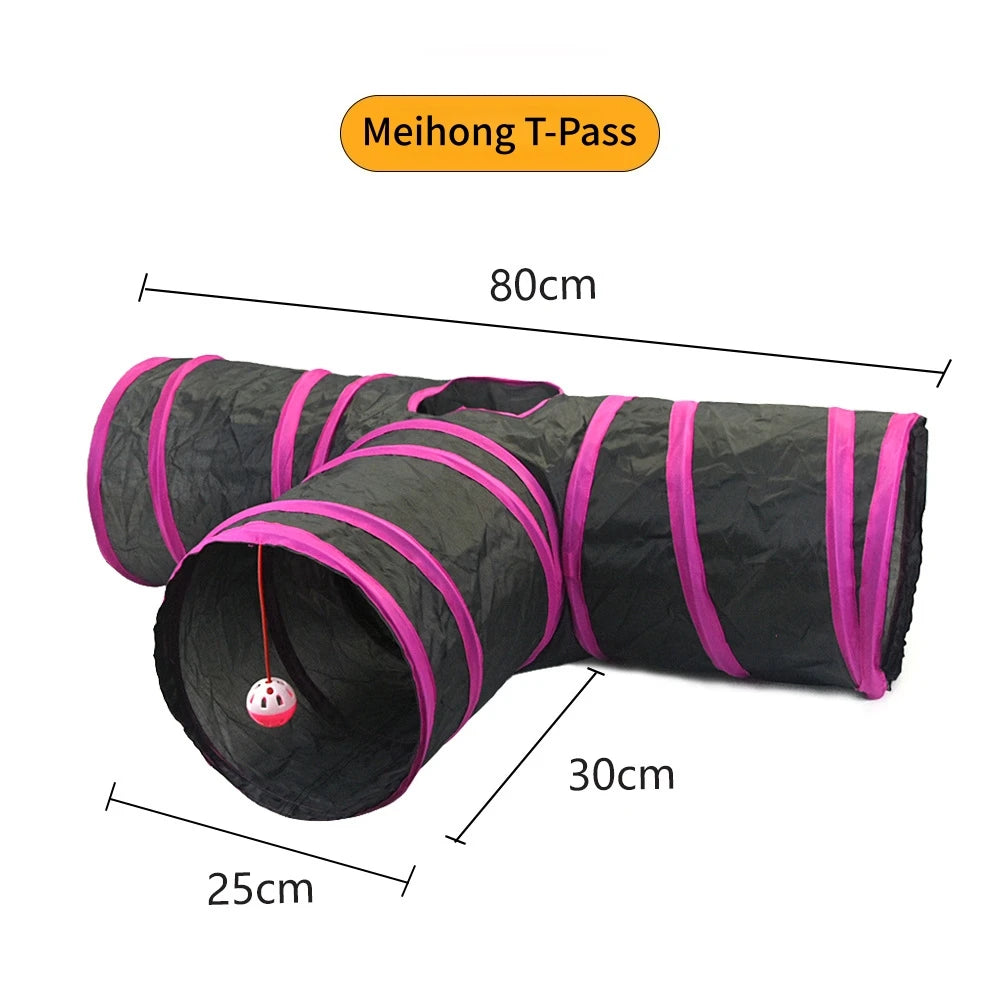 Tunnel de jeu pliable pour chat