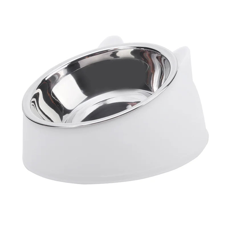 Gamelle inclinée en inox pour chat — pack de 1, 2 ou 5