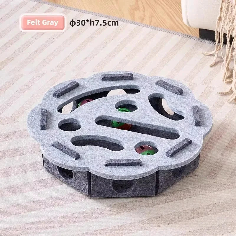 Boîte puzzle en feutrine pour chat