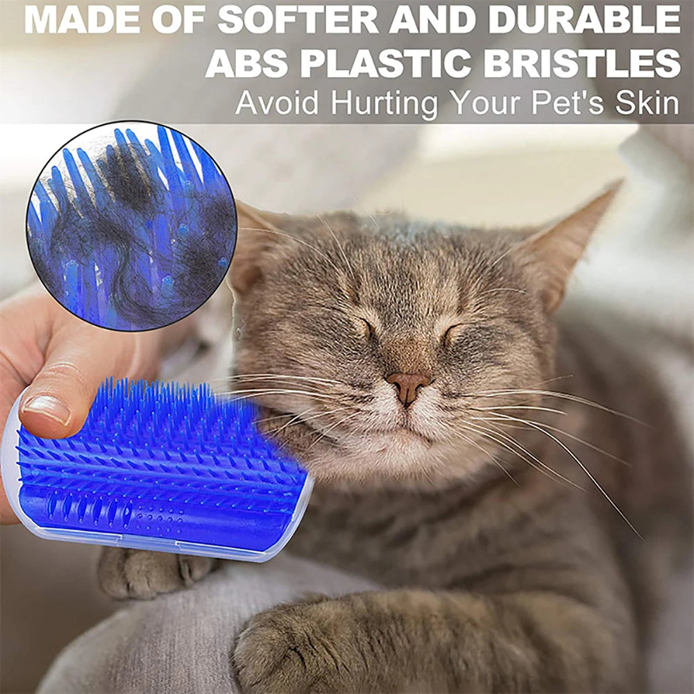 Brosse d'angle auto-massage pour chat