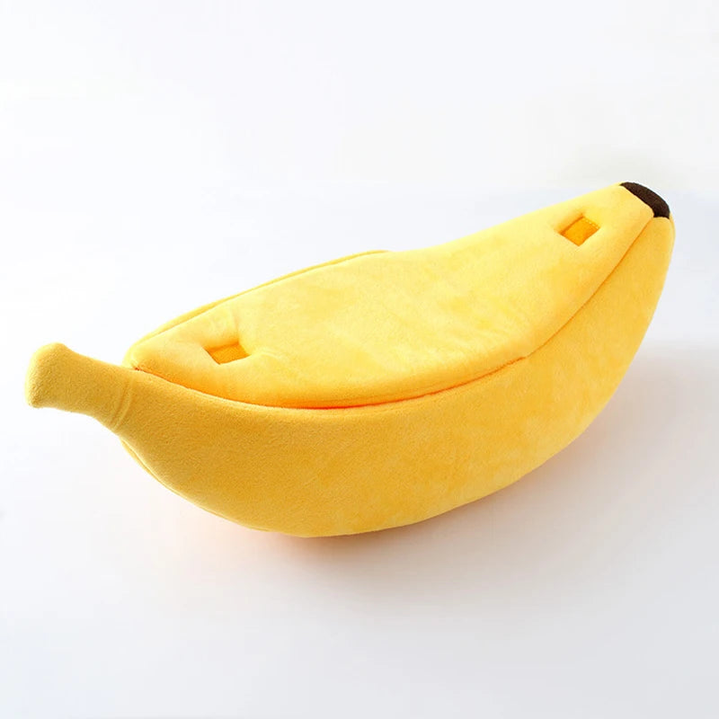 Lit banane moelleux pour chat — la cachette tendance