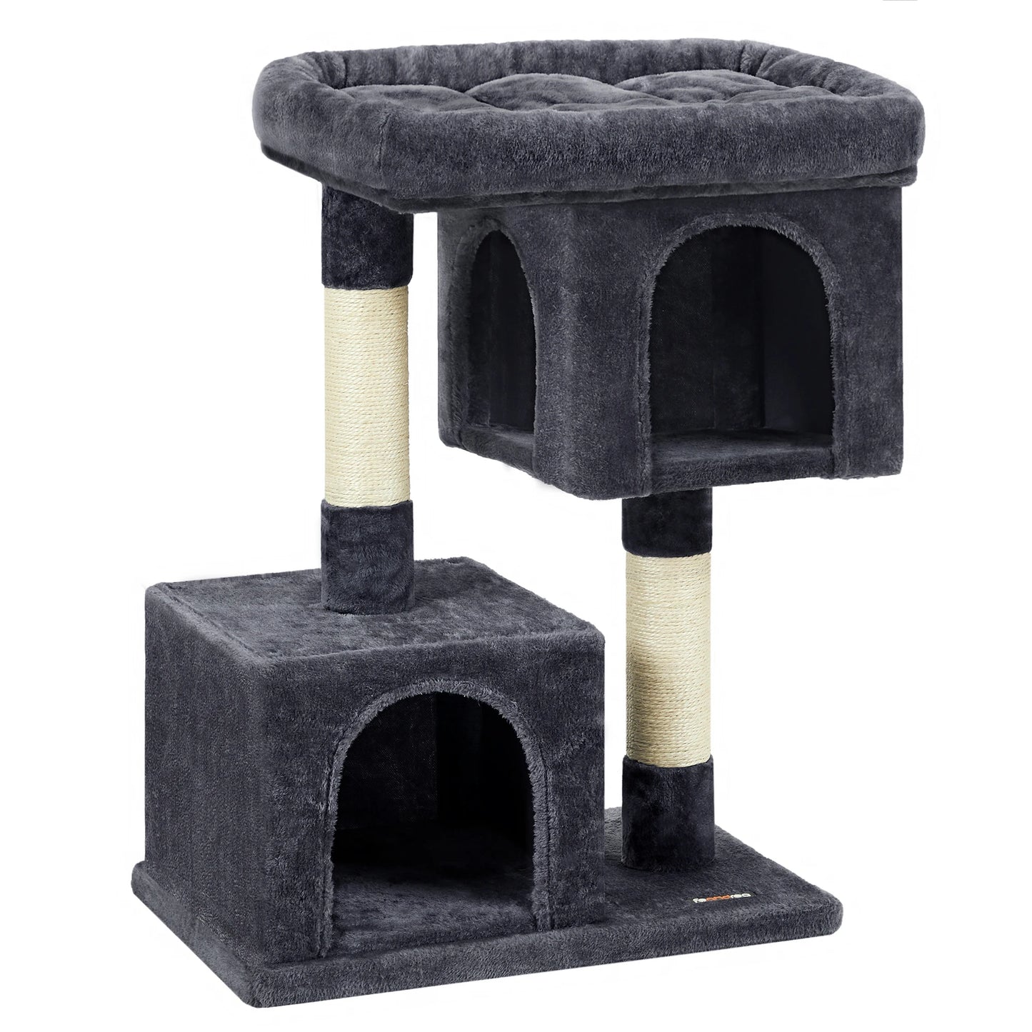 Arbre à chat Feandrea 84 cm — 2 niches et griffoir