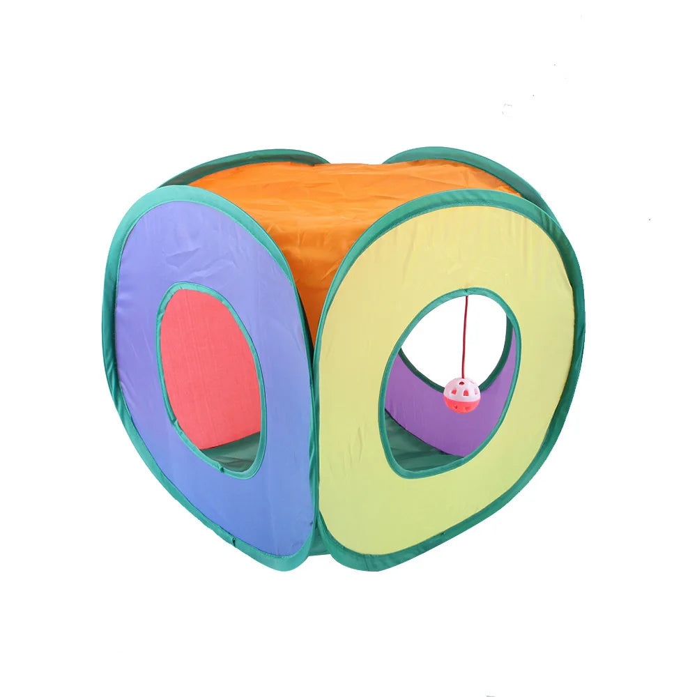 Tunnel de jeu pliable pour chat