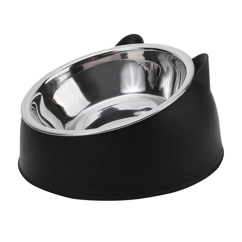 Gamelle inclinée en inox pour chat — pack de 1, 2 ou 5