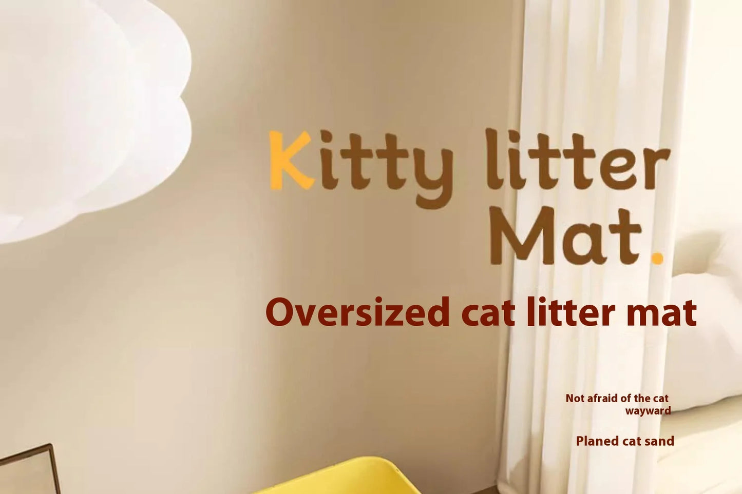 Tapis de litière double couche imperméable — anti-débordement pour chat