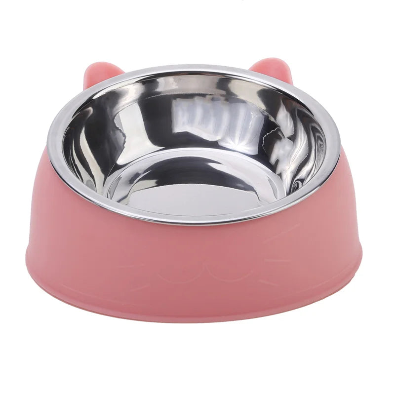 Gamelle inclinée en inox pour chat — pack de 1, 2 ou 5