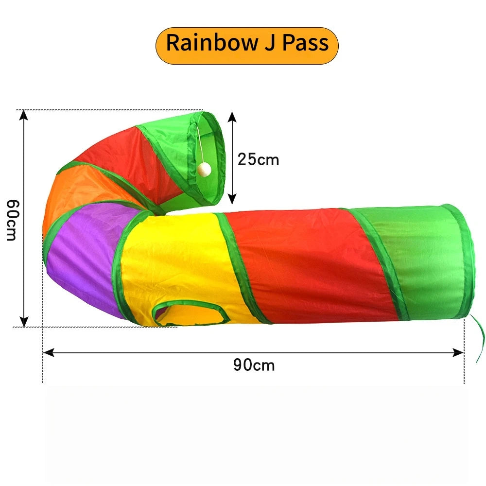 Tunnel de jeu pliable pour chat