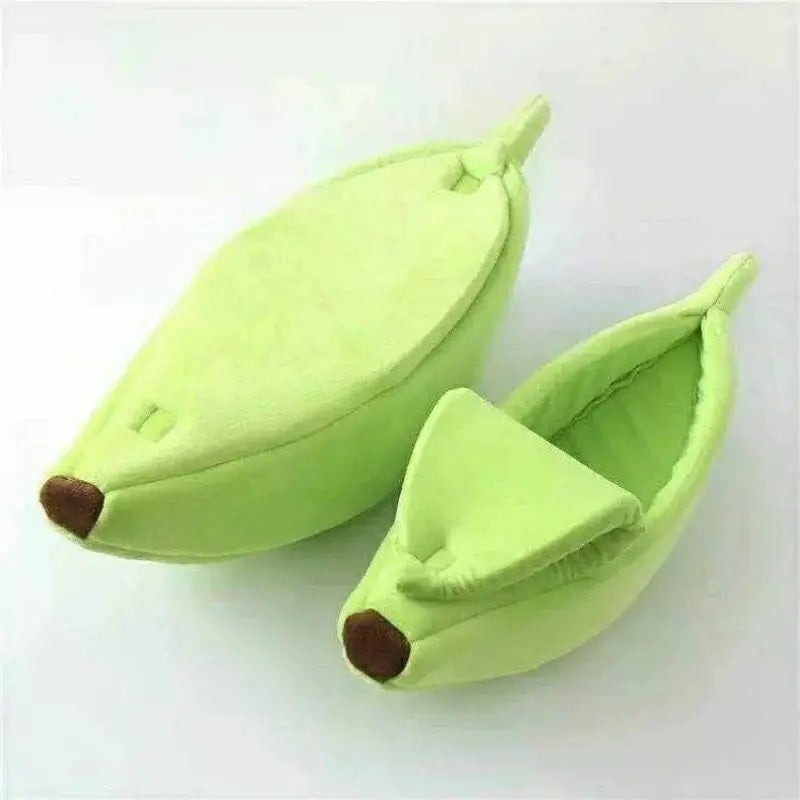 Lit banane moelleux pour chat — la cachette tendance